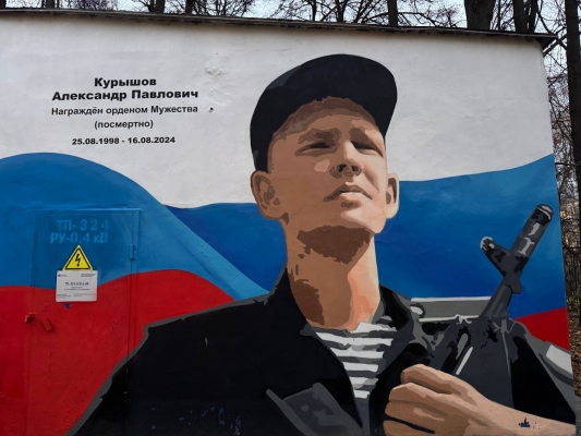 В Нижнем Новгороде открыли граффити в честь героя СВО Александра Курышова