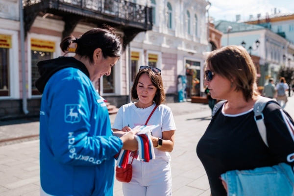 Более 63 тысяч лент-триколор раздали Волонтёры Победы жителям и гостям Нижегородской области