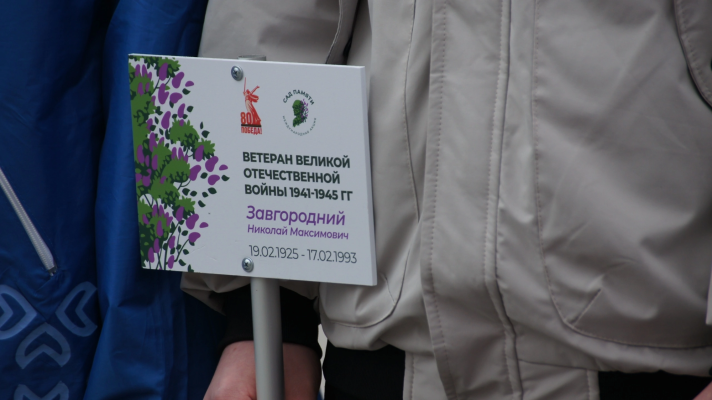 Новый «Сад Памяти» появился в нашем городе