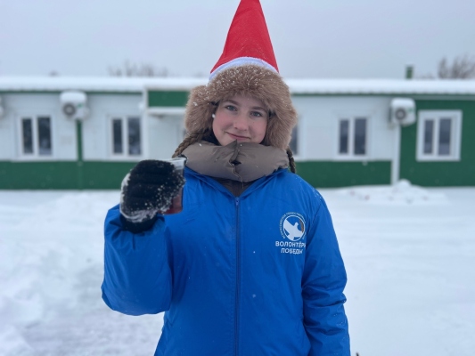 Рождественский забег не обошёлся без помощи Волонтёров Победы